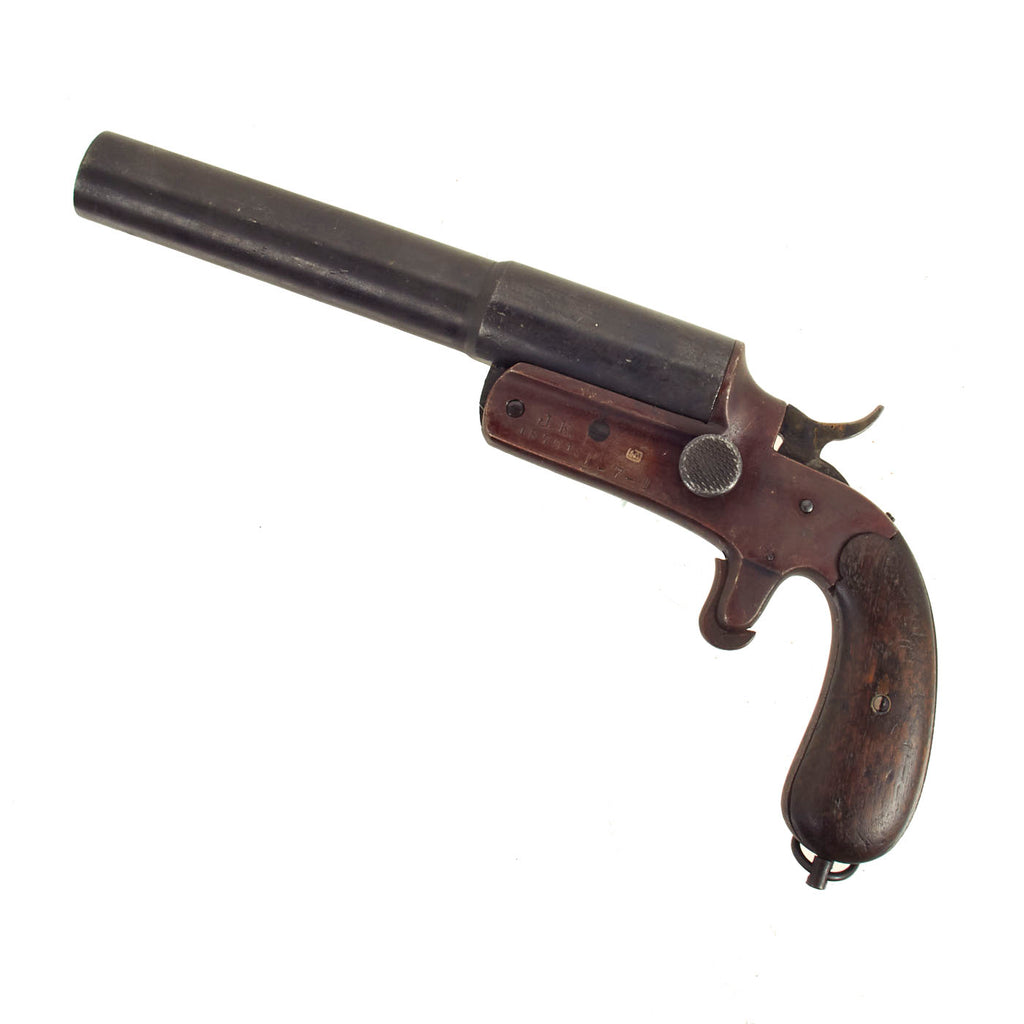 Original German WWI 1916 dated Druckknopf Flare Pistol by Jakob Kessler with Pioneer Regiment Markings & More Original Items