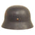 Original German WWII M40 Service Worn Single Decal Luftwaffe Helmet with Partial Liner - ET66 Original Items