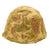 Original U.S. WWII M1 Helmet with 2nd Pattern USMC HBT Camouflage Cover and Liner Original Items