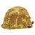 Original U.S. WWII M1 Helmet with 2nd Pattern USMC HBT Camouflage Cover and Liner Original Items