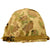 Original U.S. WWII M1 Helmet with 2nd Pattern USMC HBT Camouflage Cover and Liner Original Items