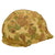 Original U.S. WWII M1 Helmet with 2nd Pattern USMC HBT Camouflage Cover and Liner Original Items