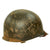 Original U.S. WWII Captain’s Rank Painted M1 Fixed Bale Helmet Original Items