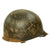Original U.S. WWII Captain’s Rank Painted M1 Fixed Bale Helmet Original Items