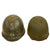 Original U.S. WWII Captain’s Rank Painted M1 Fixed Bale Helmet Original Items