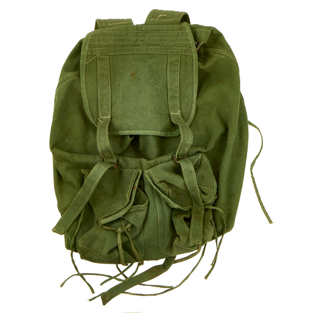 Original U.S. Vietnam War Captured North Vietnamese Army “Hanoi Made” Two Pocket Lightweight Rucksack Original Items
