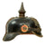 Original Imperial German WWI Prussian EM/NCO Infantry M1915 Pickelhaube Spiked Helmet With Regiment Markings - Complete Original Items
