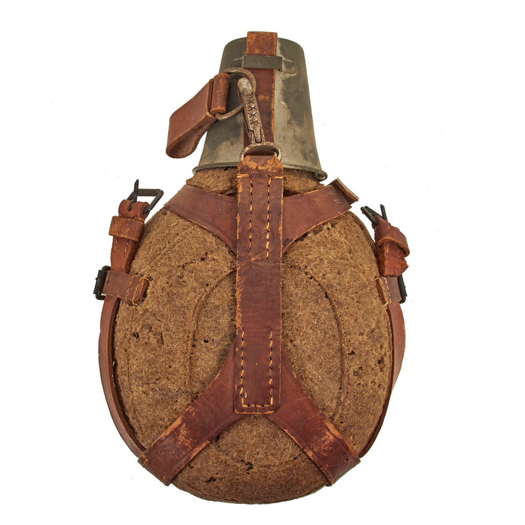 Original German WWI Infantry M1915 Canteen Feldflasche Lot - Medical and Without Cover Original Items