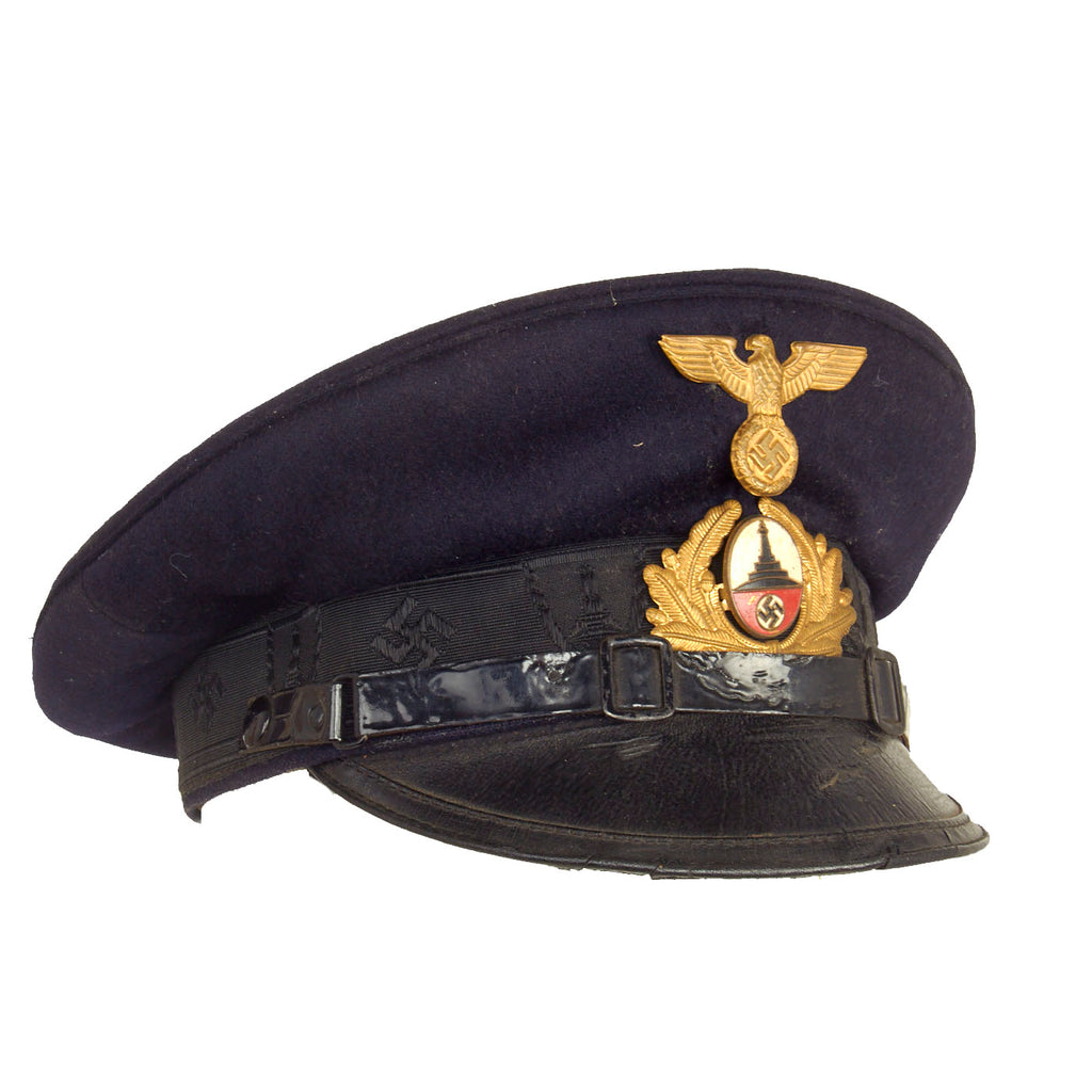 Original German WWII Early National Socialist State Veterans Association Visor Cap - NSRKB Original Items