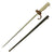 Original French WWI Lebel M.1886 Nickel Handle Cruciform Épée Bayonet with Steel Scabbard Original Items