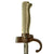 Original French WWI Lebel M.1886 Nickel Handle Cruciform Épée Bayonet with Steel Scabbard Original Items