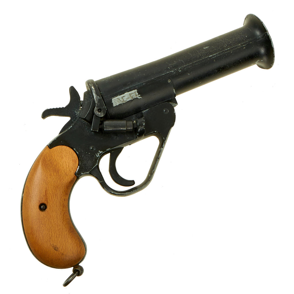 Original Canadian WWII Zinc Webley No 1 Mk V Style Flare Signal Pistol - Serial 8254/R Original Items