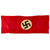 Original German WWII Service Worn NSDAP National Political Banner Flag Cut-off - 23.5" x 59" Original Items
