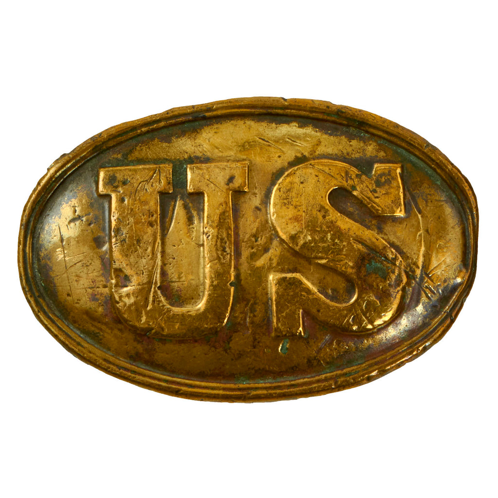 Original U.S. Civil War M1861 Cartridge Box Plate Original Items