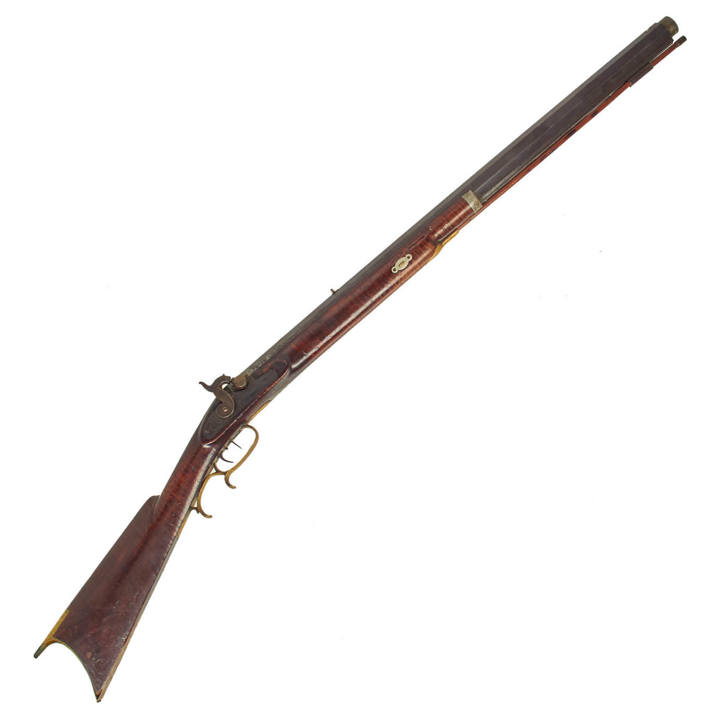 DRAFT Original U.S. Civil War Era Percussion Target Rifle with Set Trigger & Trade Lock by R. Ashmore c. 1855 Original Items