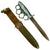 Original U.S. WWII Rare Everitt Green Handle Knuckle Fighting Knife With M8 Scabbard Original Items