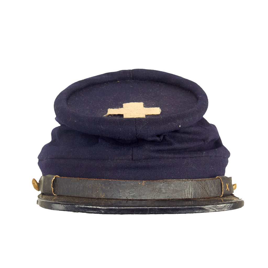 Original U.S. Civil War Named Private Purchase Chasseur Style Pattern Kepi With VI Corps, White 2nd Division Patch Original Items