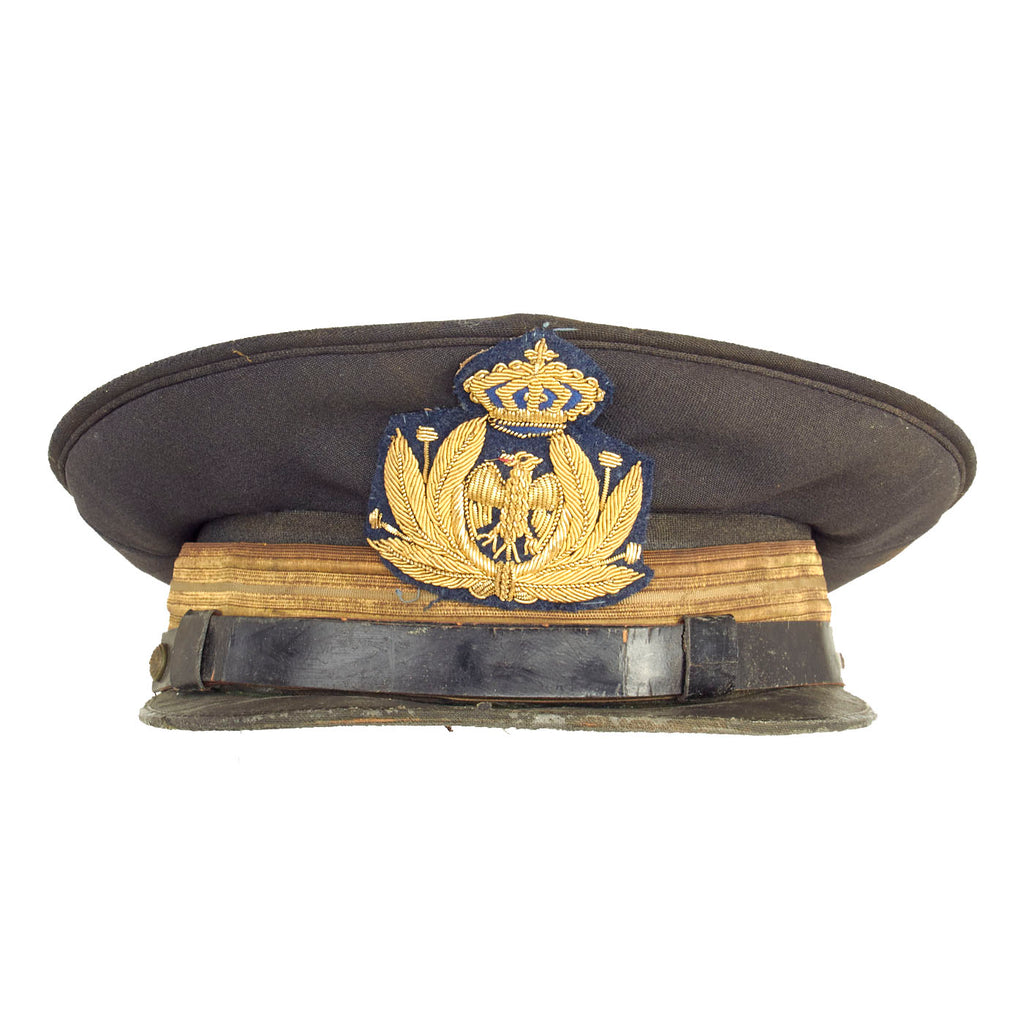 Original Italy WWII Royal Italian Regia Aeronautica Air Force Officers’ Visor Original Items