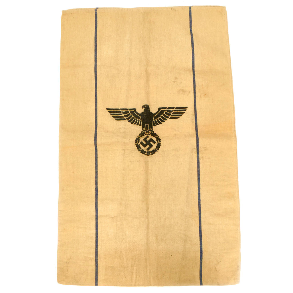 Original German WWII Heer Army 1938 Dated Heavy Burlap Ration Grain Sack - 44 1/2" x 28" Original Items