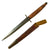 Original British WWII Custom 3rd Pattern Fairbairn Sykes Fighting Knife With Curly Maple Wood Handle and Leather Scabbard Original Items
