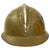 Original Peruvian WWII French Model 1926 Adrian Infantry Helmet with “Sun Emblem” Badge On The Front - Shell Only Original Items