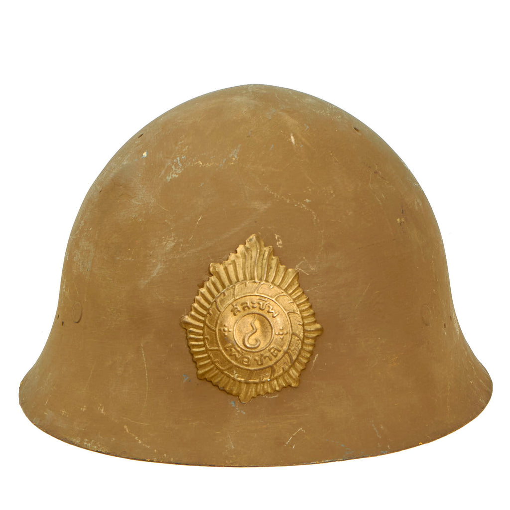 Original WWII Thailand M30/32 Siamese Combat Helmet Original Items