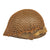 Original U.S. WWII 1945 M1 McCord Rear Seam Swivel Bale Helmet with Firestone Liner and Helmet Net Original Items