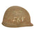 Original U.S. WWII 1945 M1 McCord Rear Seam Swivel Bale Helmet with Firestone Liner and Helmet Net Original Items