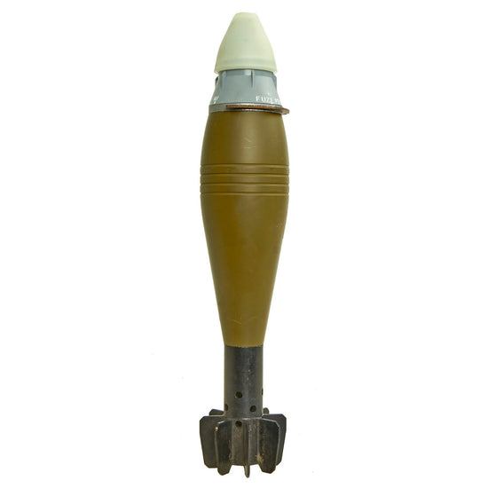 Original U.S. Global War on Terror Inert M720 60mm High Exposive Mortar Round with M781 Practice Fuse - M224 Mortar System Original Items