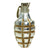 Original U.S. WWII MkII Inert Chromed Practice Pineapple Fragmentation Hand Grenade Original Items