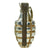 Original U.S. WWII MkII Inert Chromed Practice Pineapple Fragmentation Hand Grenade Original Items