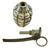 Original U.S. WWII MkII Inert Chromed Practice Pineapple Fragmentation Hand Grenade Original Items