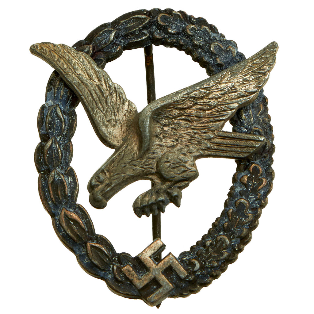 Original German WWII Luftwaffe Air Gunner and Flight Engineer Badge by Berg & Nolte Original Items