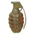 Original U.S. Pre-WWII Inert Early MkII Pineapple Grenade with Fuze - Gray 1920s/30s Era Original Items
