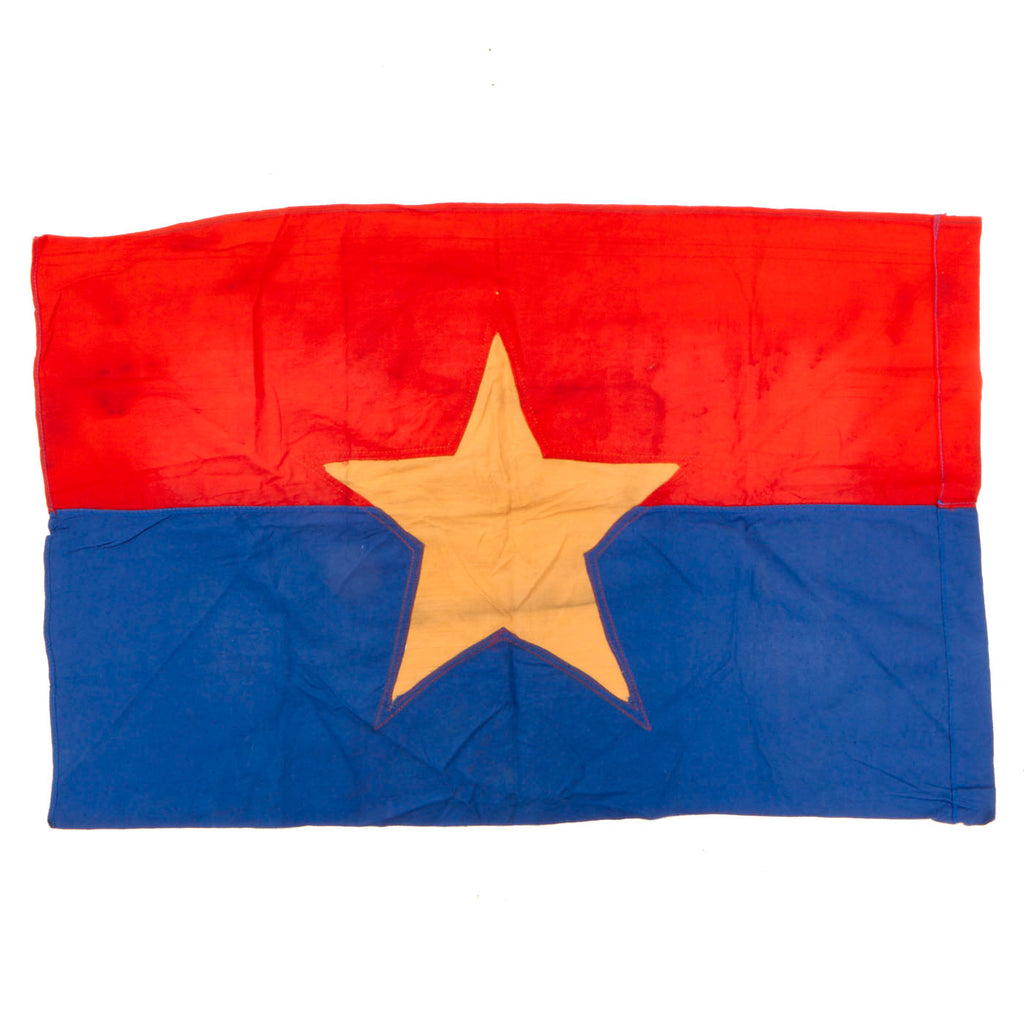 Original Vietnam War North Vietnamese Army Viet Cong Flag - 19" x 30” Original Items