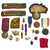 Original Italy WWII Medal and Uniform Insignia Lot - 20 Items Original Items