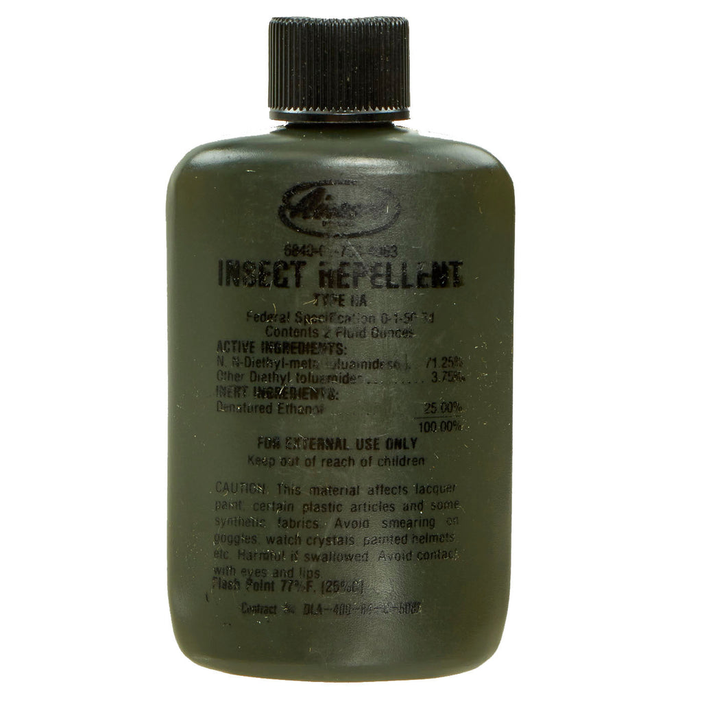 Original U.S. Post-Vietnam War Type IIA Insect Repellent “Bug Juice” by Airosol Company Inc Original Items