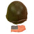 Original U.S. WWII Korean War Named M1 Schlueter Front Seam Helmet with Capac / Westinghouse Paratrooper Liner and British Helmet Net Original Items