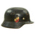Original German WWII 1939 dated Luftwaffe M35 Double Decal Steel Helmet with 56cm Liner - marked EF64 Original Items