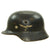 Original German WWII 1939 dated Luftwaffe M35 Double Decal Steel Helmet with 56cm Liner - marked EF64 Original Items
