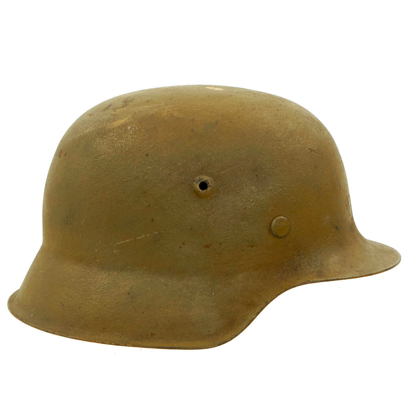 Original German WWII M42 Textured Sand Camouflage Helmet with 58cm