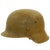 Original German WWII M42 Textured Sand Camouflage Helmet with 58cm Liner & Chinstrap - stamped ckl66 Original Items