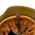 Original German WWII M42 Textured Sand Camouflage Helmet with 58cm Liner & Chinstrap - stamped ckl66 Original Items
