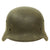 Original German WWII Army Heer M40 No Decal Steel Helmet with Textured Overpaint & 55cm Liner - Q62 Original Items