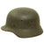 Original German WWII Army Heer M40 No Decal Steel Helmet with Textured Overpaint & 55cm Liner - Q62 Original Items
