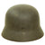 Original German WWII Army Heer M40 No Decal Steel Helmet with Textured Overpaint & 55cm Liner - Q62 Original Items