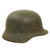 Original German WWII Army Heer M40 No Decal Steel Helmet with Textured Overpaint & 55cm Liner - Q62 Original Items