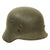Original German WWII Army Heer M40 No Decal Steel Helmet with Textured Overpaint & 55cm Liner - Q62 Original Items