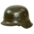 Original German WWII M42 Army Heer No Decal Complete Helmet with Provenance Tag - Stamped hkp64 Original Items