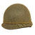 Original U.S. WWII Pre-1944 M1 McCord Fixed Bale Front Seam Helmet with Firestone Tire & Rubber Co Liner and “M-44” Net - Complete Original Items